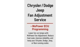 Chrysler / Dodge / Jeep Fan Adjustment Service – MoPower ECU Programming